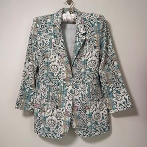 Toni Garment for‎ CC Magic Vintage Floral Blazer Made in USA Small Made in USA